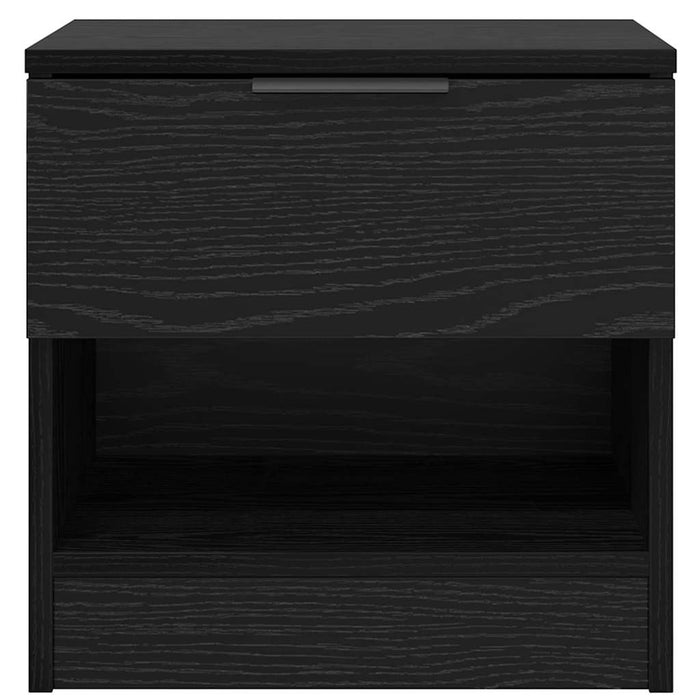 Dulap de pat 2 pcs Stejar Negru 40 x 39 x 40cm Lemn compozit - WALTI WALTI