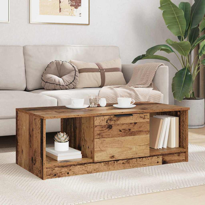 Masă de cafea Lemn Vechi 102 x 50 x 36cm Lemn compozit - WALTI WALTI