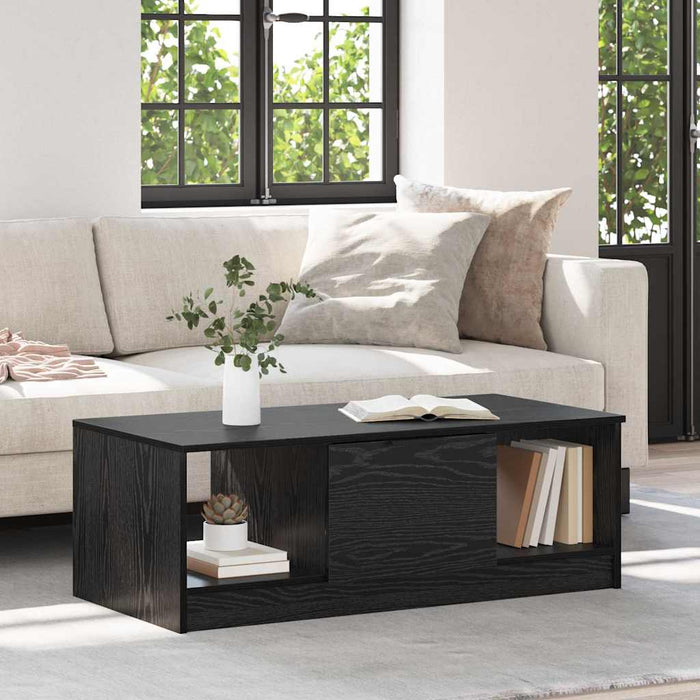 Masă de cafea Stejar Negru 102 x 50 x 36cm Lemn compozit - WALTI WALTI