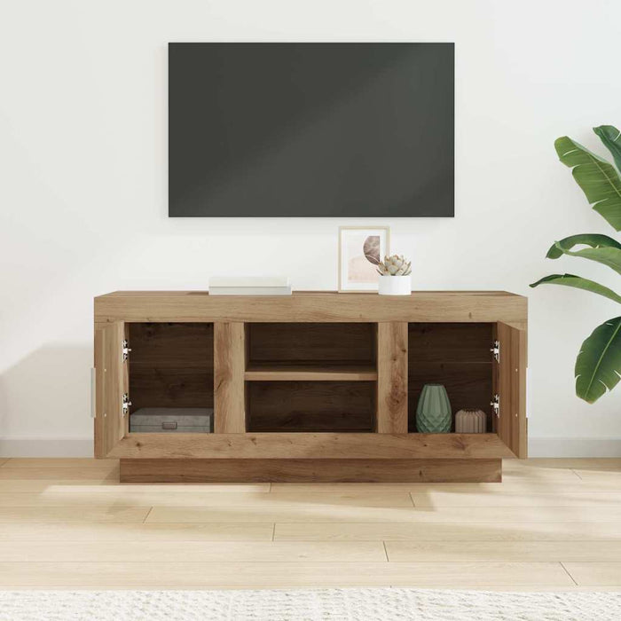 Cabinet TV Stejar Artizanal 102 x 35 x 45 cm Lemn compozit - WALTI WALTI