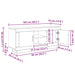Cabinet TV Stejar Artizanal 102 x 35 x 45 cm Lemn compozit - WALTI WALTI