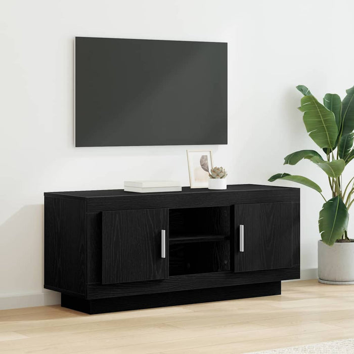 Cabinet TV Stejar Negru 102 x 35 x 45 cm Lemn compozit - WALTI WALTI
