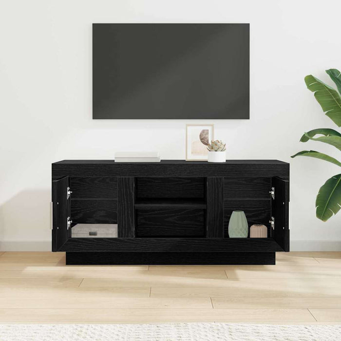 Cabinet TV Stejar Negru 102 x 35 x 45 cm Lemn compozit - WALTI WALTI