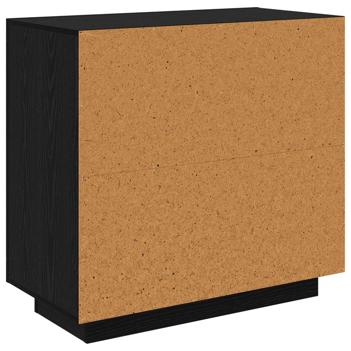 Bufet Stejar Negru 80 x 40 x 75 cm Lemn compozit - WALTI WALTI
