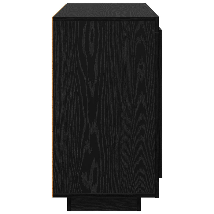 Bufet Stejar Negru 80 x 40 x 75 cm Lemn compozit - WALTI WALTI