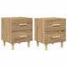 Dulap de pat cu sertar 2 pcs Stejar Artizanal 40 x 35 x 47.5cm - WALTI WALTI