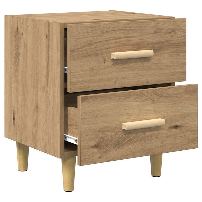 Dulap de pat cu sertar 2 pcs Stejar Artizanal 40 x 35 x 47.5cm - WALTI WALTI