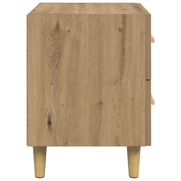 Dulap de pat cu sertar 2 pcs Stejar Artizanal 40 x 35 x 47.5cm - WALTI WALTI