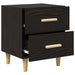 Dulap de pat 2 pcs Stejar Negru 40 x 35 x 47.5cm Lemn compozit - WALTI WALTI