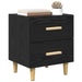 Dulap de pat 2 pcs Stejar Negru 40 x 35 x 47.5cm Lemn compozit - WALTI WALTI