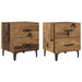 Dulap de pat 2 pcs Lemn vechi 40 x 35 x 47,5 cm Lemn compozit - WALTI WALTI