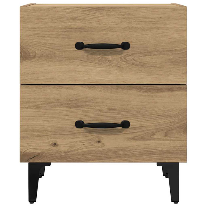 Dulap de pat cu sertar 2 pcs Stejar Artizanal 40 x 35 x 47,5 cm - WALTI WALTI