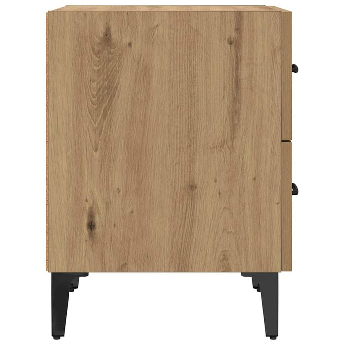 Dulap de pat cu sertar 2 pcs Stejar Artizanal 40 x 35 x 47,5 cm - WALTI WALTI