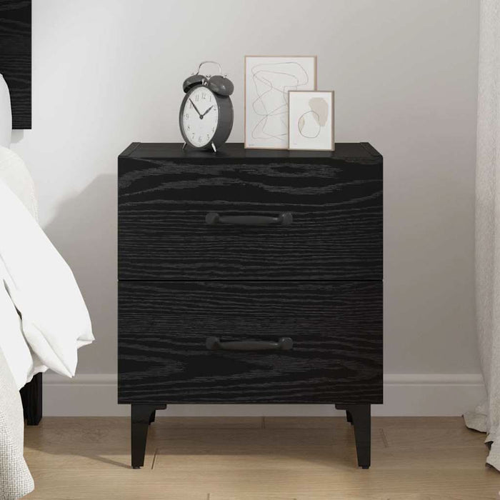 Dulap de pat Stejar Negru 40 x 35 x 47,5 cm Lemn compozit - WALTI WALTI