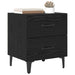 Dulap de pat 2 pcs Stejar Negru 40 x 35 x 47,5 cm Lemn compozit - WALTI WALTI