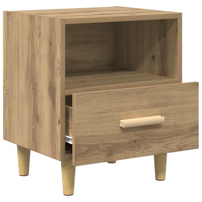 Dulap de noapte Stejar Artizanal 40 x 35 x 47 cm Lemn compozit - WALTI WALTI