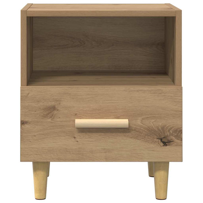 Dulap de noapte Stejar Artizanal 40 x 35 x 47 cm Lemn compozit - WALTI WALTI