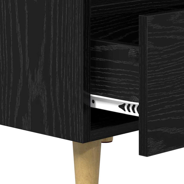 Dulap de noapte Stejar Negru 40 x 35 x 47 cm Lemn compozit - WALTI WALTI