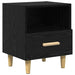 Dulap de noapte Stejar Negru 40 x 35 x 47 cm Lemn compozit - WALTI WALTI