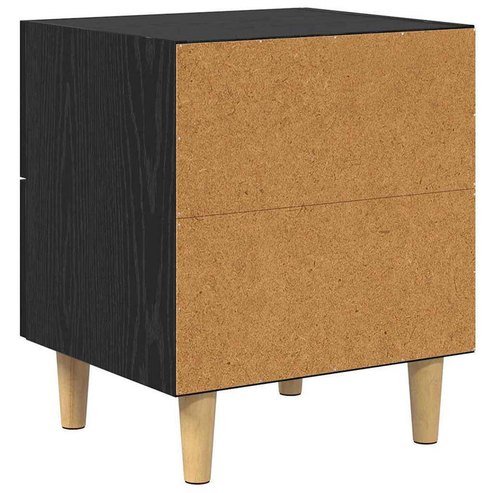 Dulap de noapte Stejar Negru 40 x 35 x 47 cm Lemn compozit - WALTI WALTI