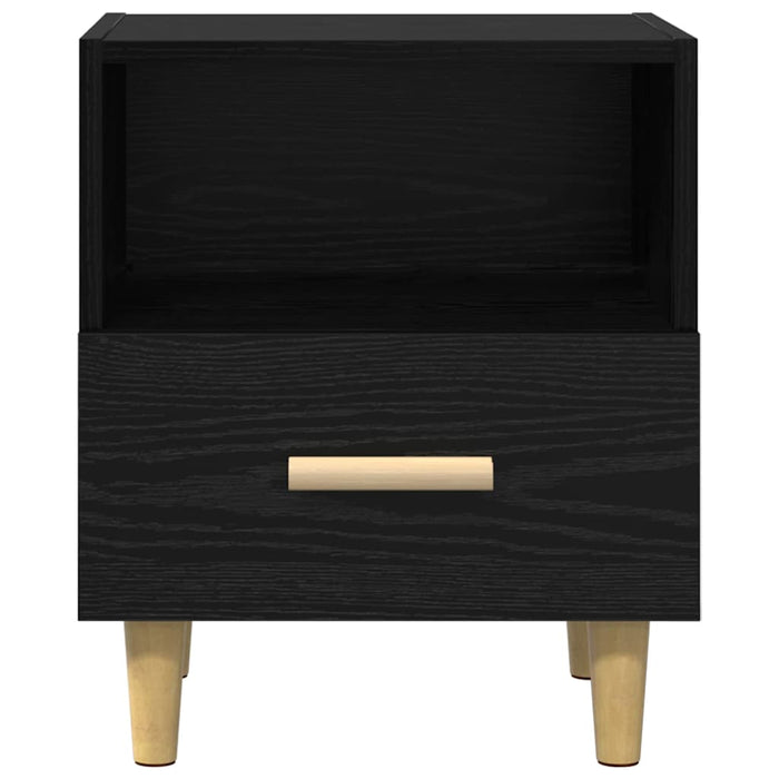 Dulap de noapte Stejar Negru 40 x 35 x 47 cm Lemn compozit - WALTI WALTI