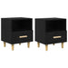 Dulap de noapte cu sertar 2 pcs Stejar Negru 40 x 35 x 47 cm - WALTI WALTI