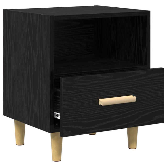 Dulap de noapte cu sertar 2 pcs Stejar Negru 40 x 35 x 47 cm - WALTI WALTI