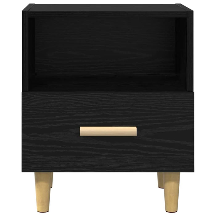 Dulap de noapte cu sertar 2 pcs Stejar Negru 40 x 35 x 47 cm - WALTI WALTI