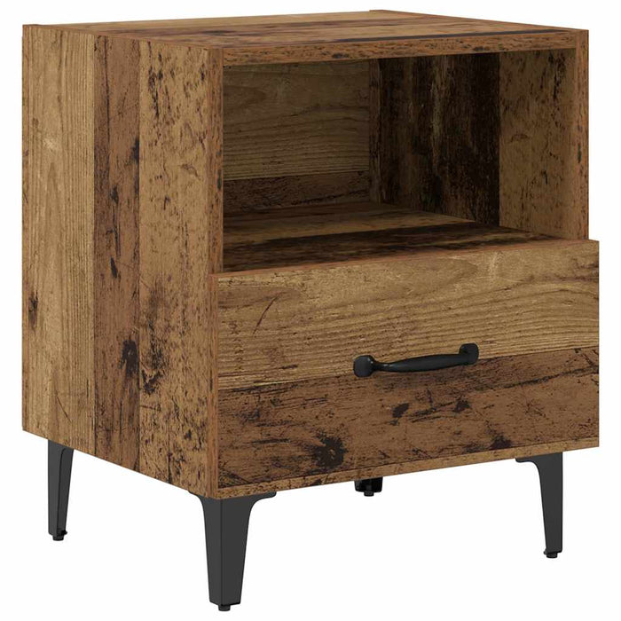 Dulap de noapte Lemn vechi 40 x 35 x 47,5 cm Lemn compozit - WALTI WALTI
