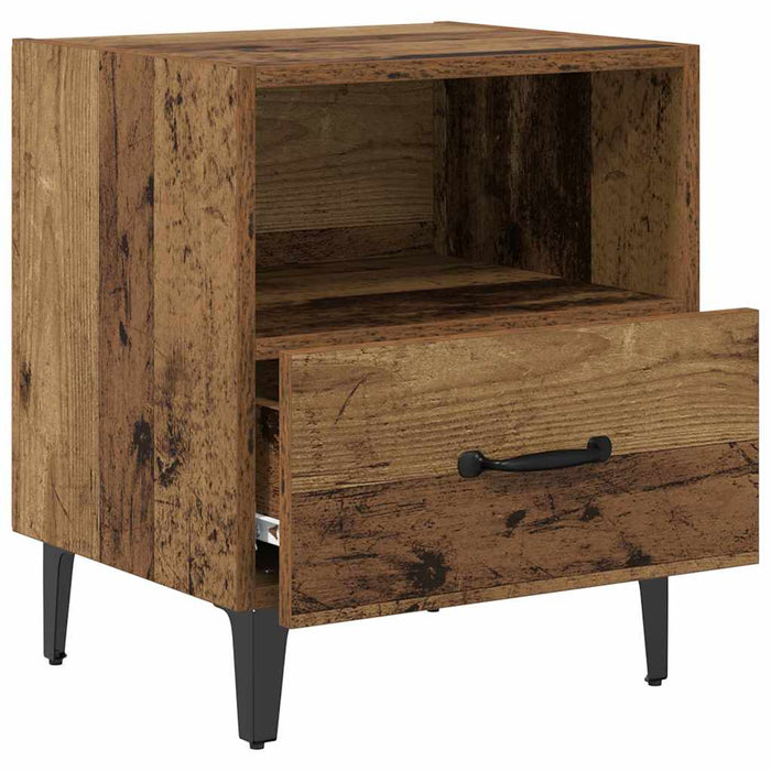 Dulap de noapte Lemn vechi 40 x 35 x 47,5 cm Lemn compozit - WALTI WALTI