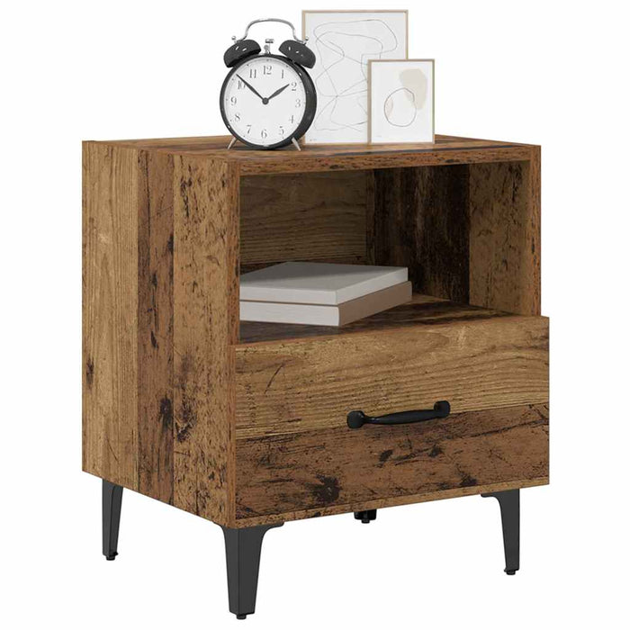 Dulap de noapte Lemn vechi 40 x 35 x 47,5 cm Lemn compozit - WALTI WALTI