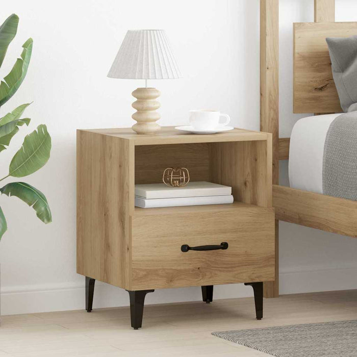 Dulap de noapte cu sertar Stejar Artizanal 40 x 35 x 47,5 cm - WALTI WALTI