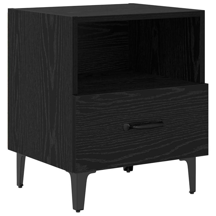 Dulap de noapte Stejar negru 40 x 35 x 47.5 cm Lemn compozit - WALTI WALTI