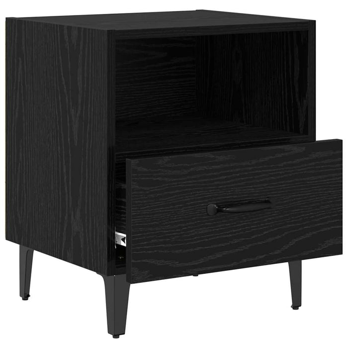 Dulap de noapte Stejar negru 40 x 35 x 47.5 cm Lemn compozit - WALTI WALTI