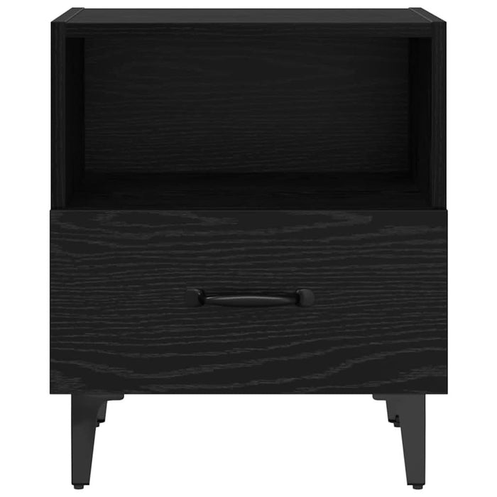 Dulap de noapte cu sertar 2 pcs Stejar negru 40 x 35 x 47.5 cm - WALTI WALTI