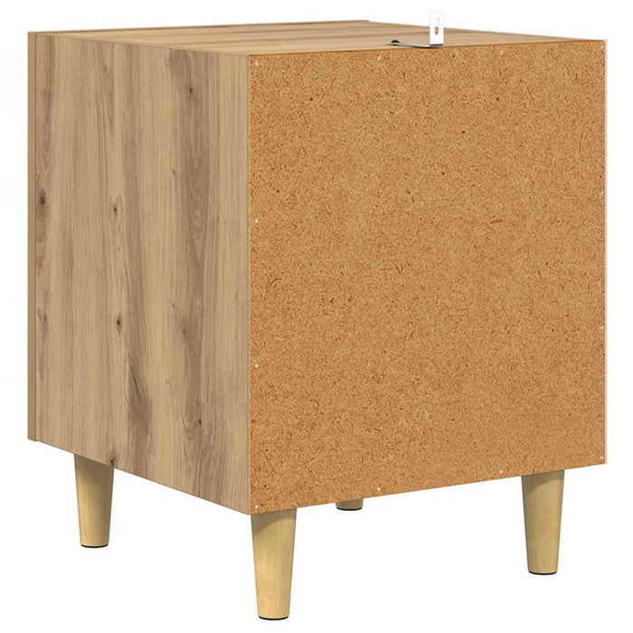 Dulap de noapte Stejar Artizanal 40 x 40 x 50 cm Lemn compozit - WALTI WALTI