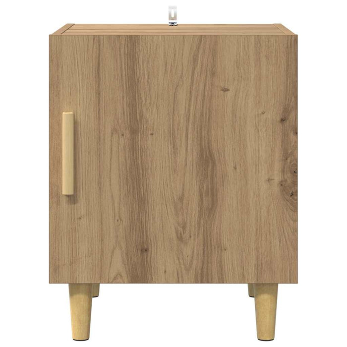 Dulap de noapte Stejar Artizanal 40 x 40 x 50 cm Lemn compozit - WALTI WALTI