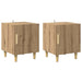 Dulap de noapte 2 pcs Stejar Artizanal 40 x 40 x 50 cm - WALTI WALTI