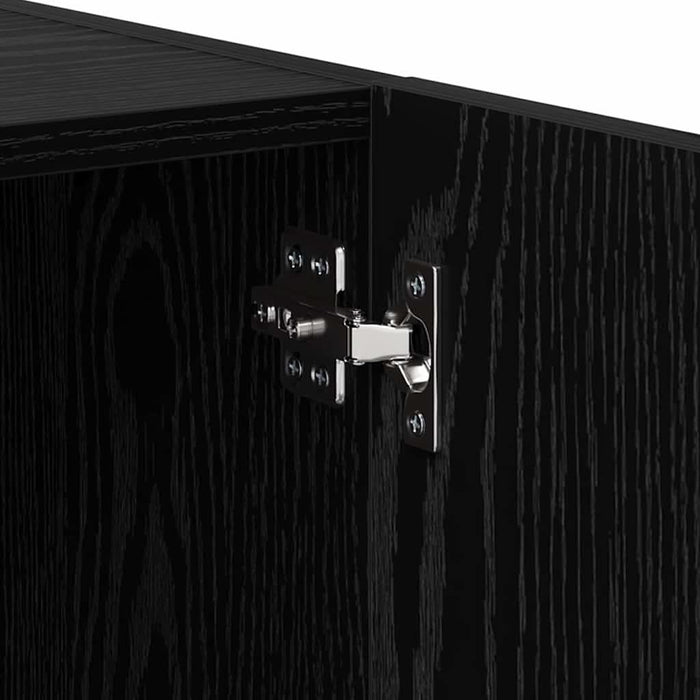 Dulap de noapte Stejar Negru 40 x 40 x 50 cm Lemn compozit - WALTI WALTI