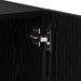 Dulap de noapte Stejar Negru 40 x 40 x 50 cm Lemn compozit - WALTI WALTI