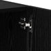 Dulap de noapte Pe perete 2 pcs Stejar Negru 40 x 40 x 50 cm - WALTI WALTI
