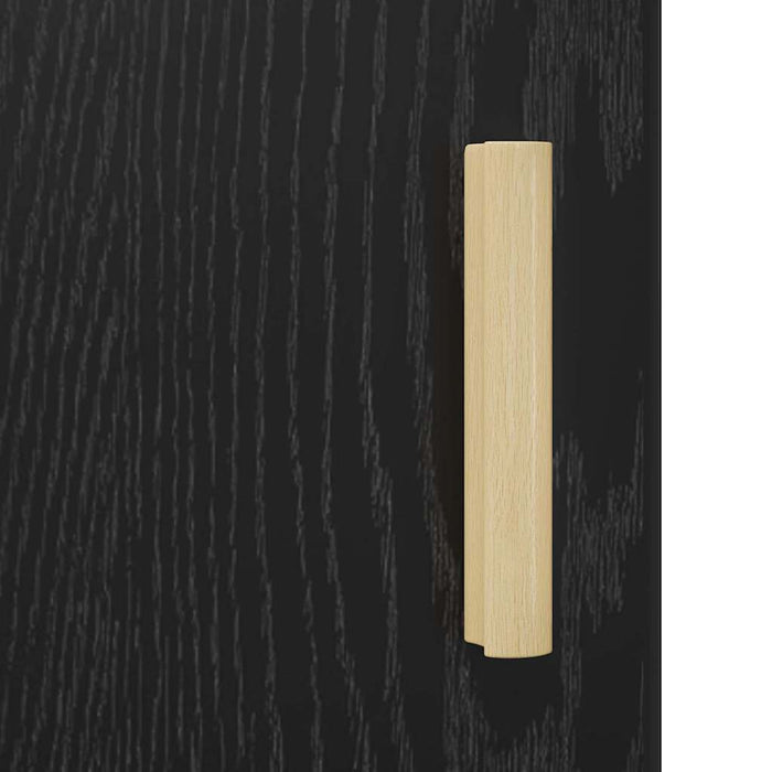 Dulap de noapte Pe perete 2 pcs Stejar Negru 40 x 40 x 50 cm - WALTI WALTI