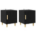 Dulap de noapte Pe perete 2 pcs Stejar Negru 40 x 40 x 50 cm - WALTI WALTI