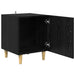 Dulap de noapte Pe perete 2 pcs Stejar Negru 40 x 40 x 50 cm - WALTI WALTI