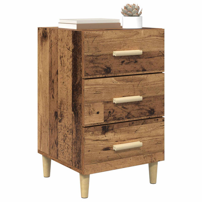 Dulap de noapte Lemn vechi 40 x 40 x 66 cm Lemn compozit WALTI