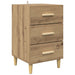 Dulap de noapte Stejar Artizanal 40 x 40 x 66 cm Lemn compozit - WALTI WALTI