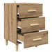 Dulap de noapte Stejar Artizanal 40 x 40 x 66 cm Lemn compozit - WALTI WALTI