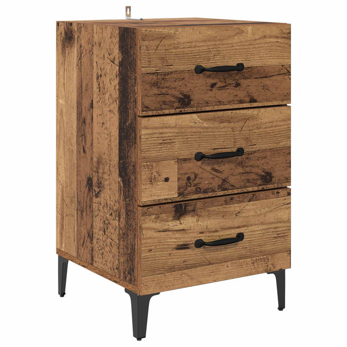 Dulap de noapte Lemn vechi 40 x 40.5 x 66 cm Lemn compozit - WALTI WALTI