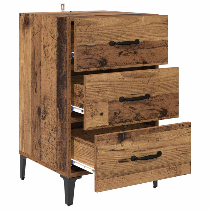 Dulap de noapte Lemn vechi 40 x 40.5 x 66 cm Lemn compozit - WALTI WALTI