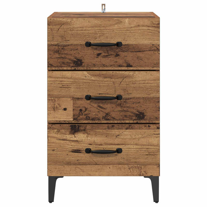 Dulap de noapte Lemn vechi 40 x 40.5 x 66 cm Lemn compozit - WALTI WALTI